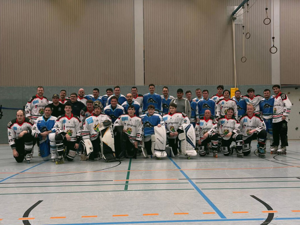 Inline-Skaterhockey Testspiel zwischen dem IHC Landau und den Roadrunners Bad Friedrichshall.