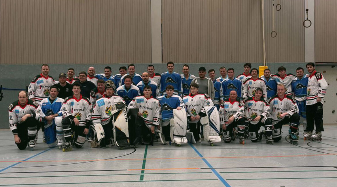 Inline-Skaterhockey Testspiel zwischen dem IHC Landau und den Roadrunners Bad Friedrichshall.